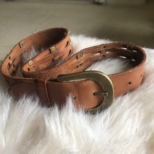Vintage Olga Santini genuine leather belt S